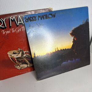 Barry Manilow Vinyl Lot Of 2 Even Now - 1978 - Arista Trying To Get The‎ Feeling